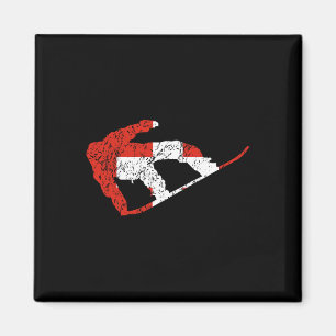 Swiss Snowboarder Switzerland Flag Cool Snowboardi Magnet