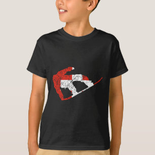 Swiss Snowboarder Switzerland Flag Cool Snowboardi T-Shirt