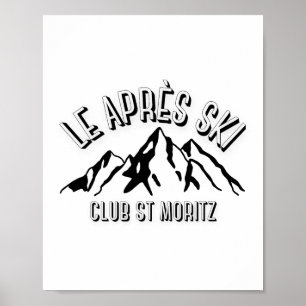 Swiss snowboarding love poster