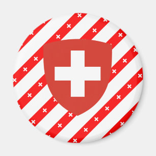 Swiss stripes flag magnet