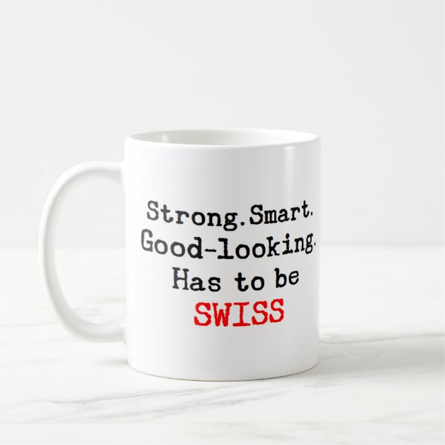 swiss strong coffee mug (Left)