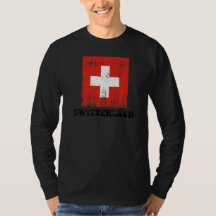 Swiss Switzerland Flag Pride Swiss Flag T-Shirt