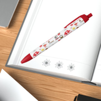 Swiss - Switzerland Souvenir Icons  Black Ink Pen