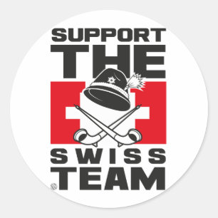 SWISS TEAM CLASSIC ROUND STICKER