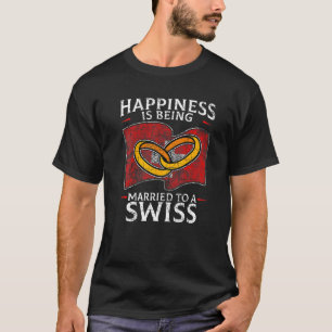Swiss Wedding Switzerland Confederation Roots Flag T-Shirt