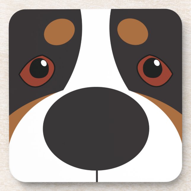 SWISSY FACE DRINK COASTER- SET OF 6 COASTER (Front)