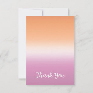 Switch Lesbian Flag Style Thank You Card