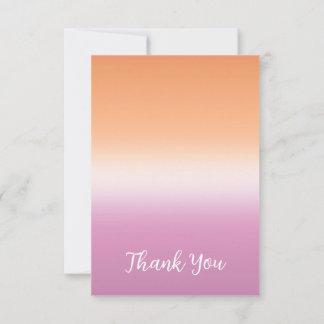 Switch Lesbian Flag Style Thank You Card