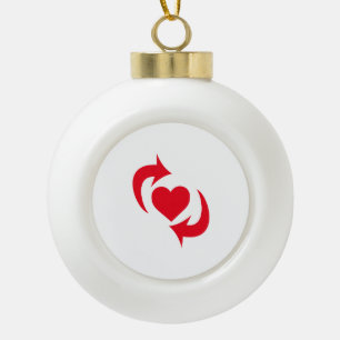 Switch Pride Ceramic Ball Christmas Ornament