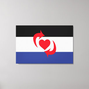 Switch Pride Flag Canvas Print