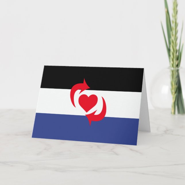 Switch Pride Flag Holiday Card (Front)