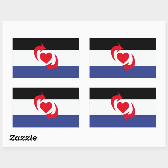 Switch Pride Flag Rectangular Sticker (Sheet)