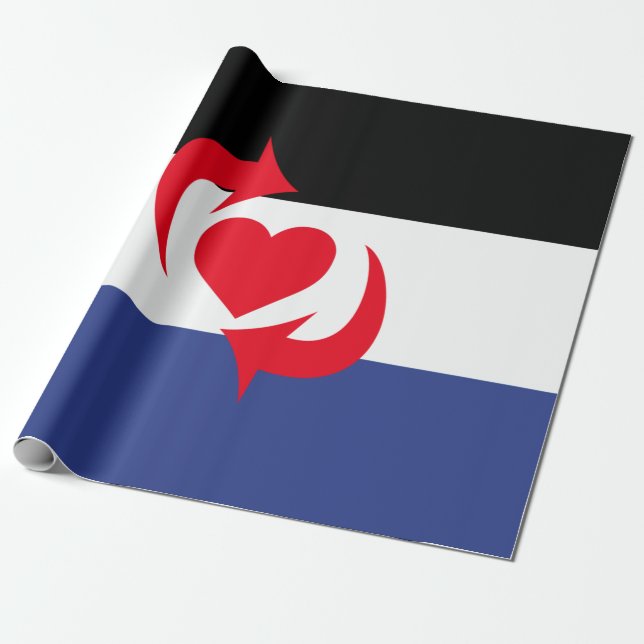 Switch Pride Flag Wrapping Paper (Unrolled)