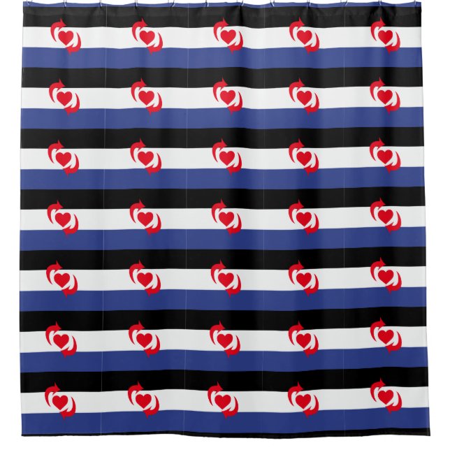 Switch Pride Shower Curtain (Front)