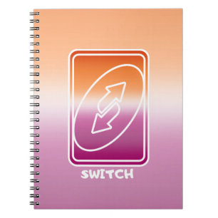 Switch Style Lesbian Flag Notebook