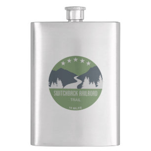 Switchback Railroad Trail Hip Flask