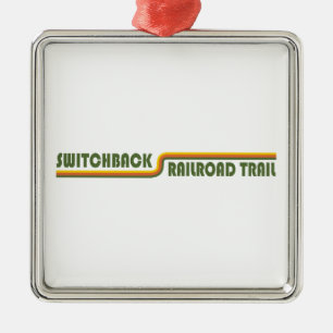 Switchback Railroad Trail Metal Tree Decoration