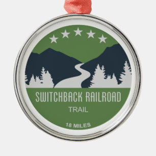 Switchback Railroad Trail Metal Tree Decoration