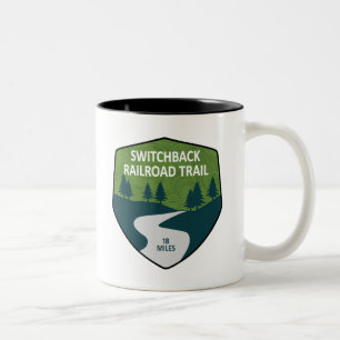 Switchback Railroad Trail Two-Tone Coffee Mug