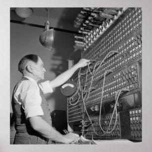 SWITCHBOARD OPERATOR 1943 POSTER