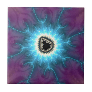 Switched On Mandelbrot Shocking Fractal Abstract Tile