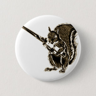 Switchy the Squirrel 6 Cm Round Badge