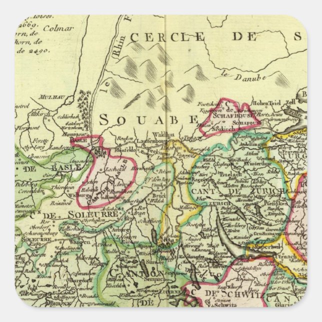 Switzerland 12 square sticker (Front)