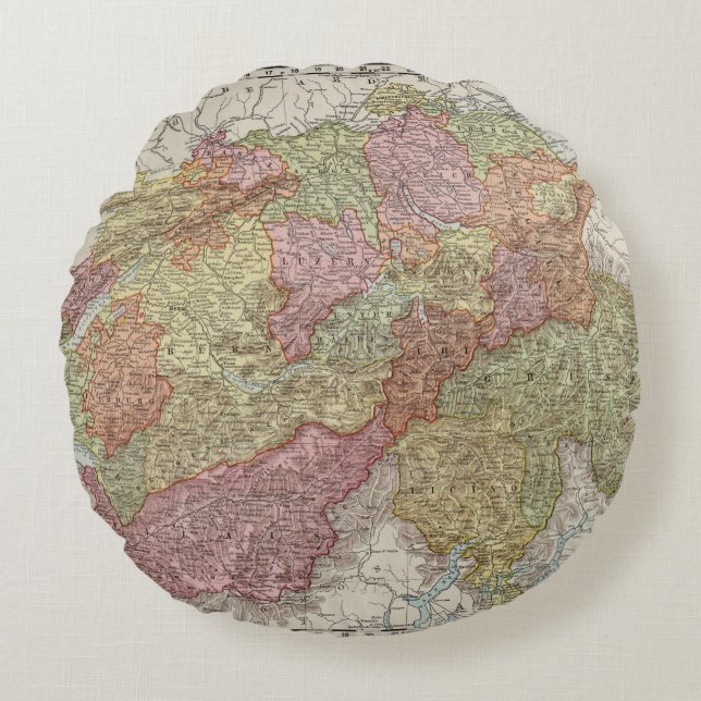 Switzerland 14 round cushion (Front)