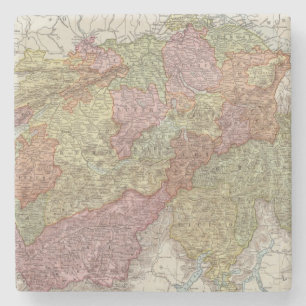 Switzerland 14 stone coaster