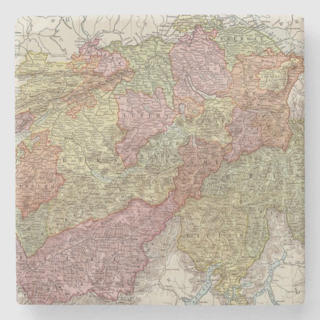 Switzerland 14 stone coaster (Front)