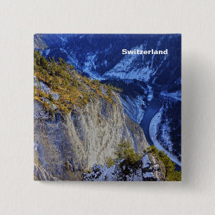 Switzerland 15 Cm Square Badge
