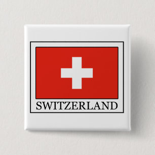 Switzerland 15 Cm Square Badge