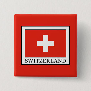 Switzerland 15 Cm Square Badge