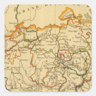 Switzerland 19 square sticker