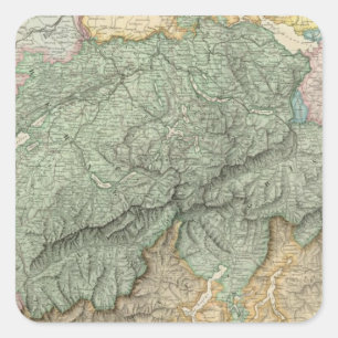 Switzerland 21 square sticker