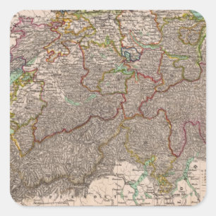 Switzerland 22 square sticker