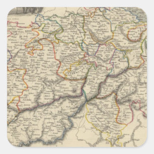 Switzerland 5 square sticker