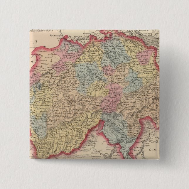 Switzerland 6 15 cm square badge (Front)