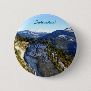 Switzerland 6 Cm Round Badge