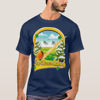 Switzerland alphorn travel T-Shirt