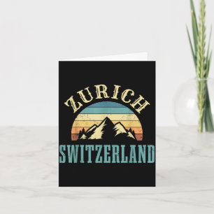 Switzerland alps skiing swiss mountains lover gift card