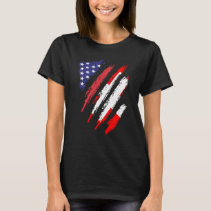 Switzerland American Grown Flag USA Patriot Herita T-Shirt