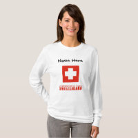 Switzerland and Swiss Flag Personalised Women's 