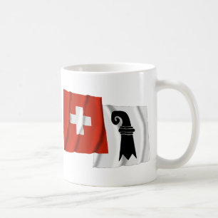 Switzerland & Basel-Stadt Waving Flags Coffee Mug