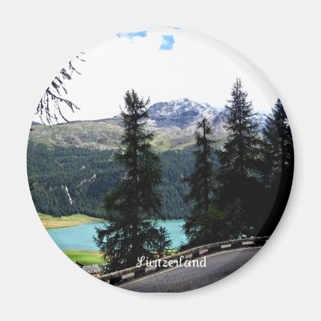 Switzerland, beautiful scenery magnet (Front)