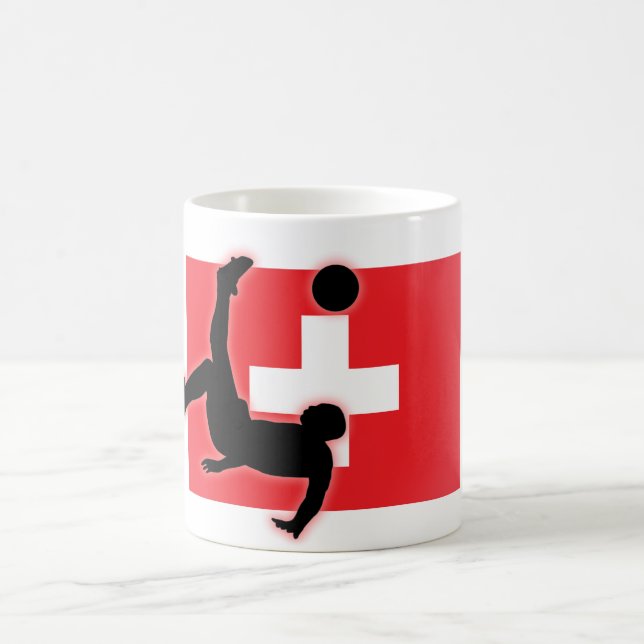 Switzerland Bicycle Kick Coffee Mug (Center)