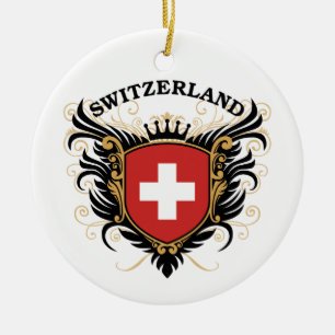 Switzerland Ceramic Tree Decoration