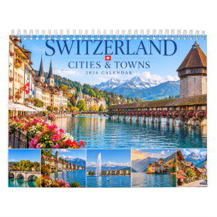 Switzerland Cities and Towns Calendar