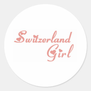 Switzerland Classic Round Sticker