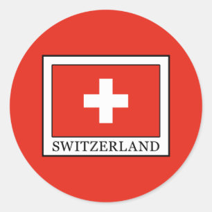 Switzerland Classic Round Sticker